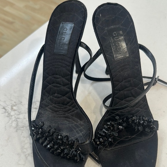 Gucci Black Heeled Sandals with Stiletto Heel - Picture 10 of 10